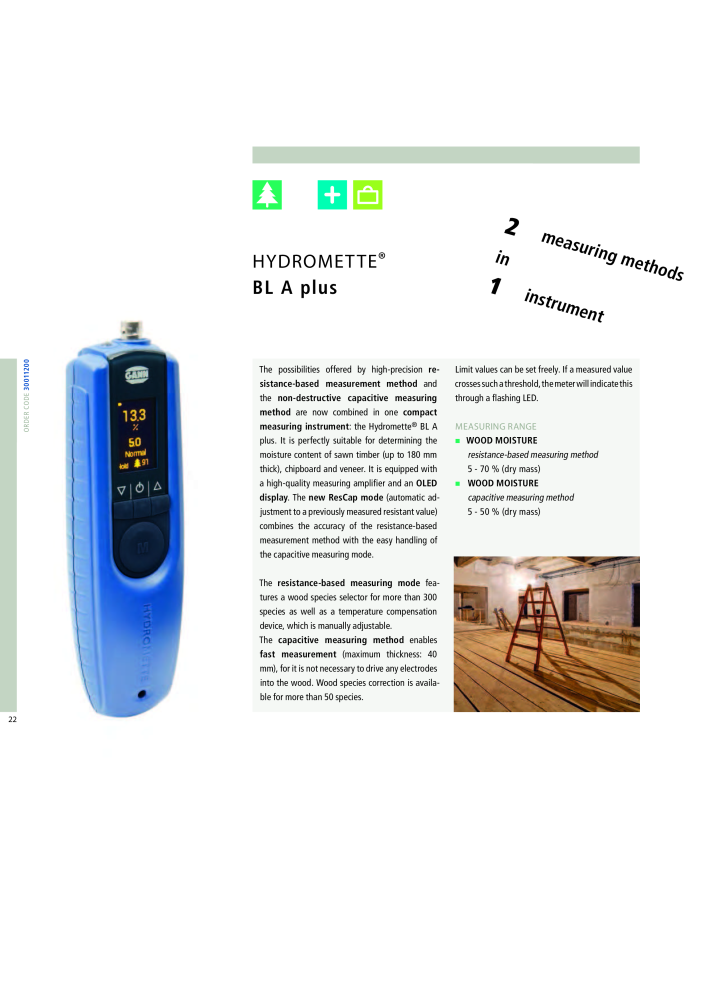 GANN Main Catalog Electronic Moisture Meters NO.: 20050 - Page 22