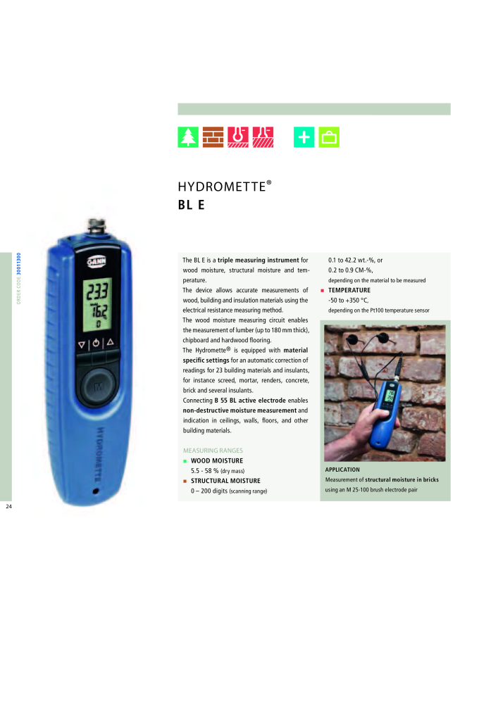 GANN Main Catalog Electronic Moisture Meters NO.: 20050 - Page 24