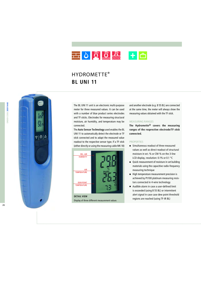 GANN Main Catalog Electronic Moisture Meters NO.: 20050 - Page 26