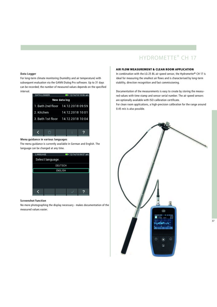 GANN Main Catalog Electronic Moisture Meters NO.: 20050 - Page 37