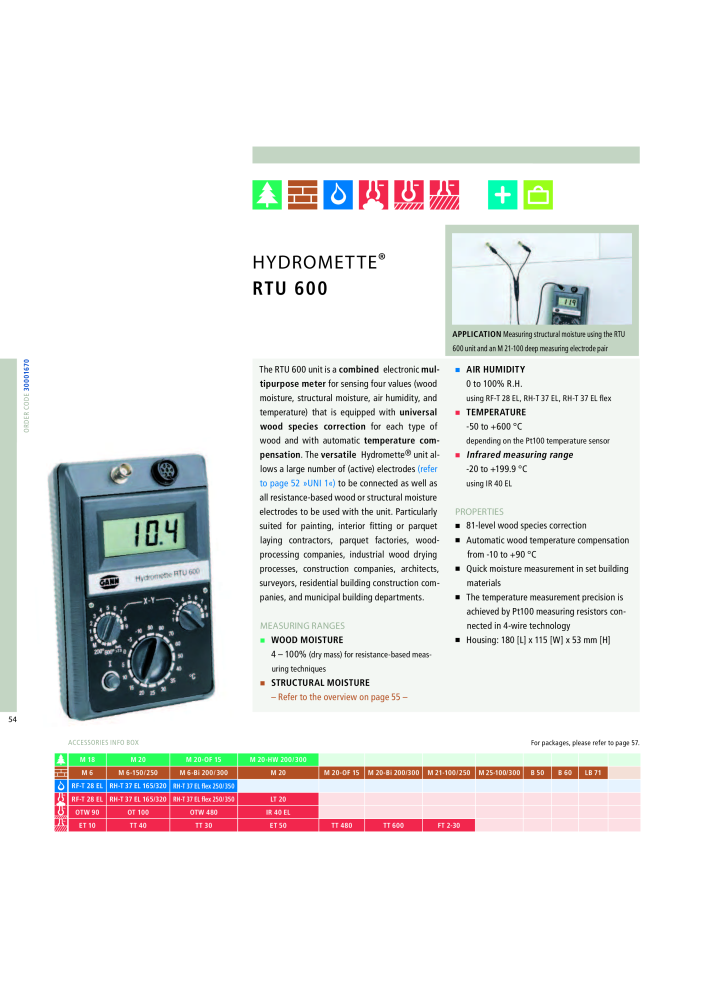 GANN Main Catalog Electronic Moisture Meters NO.: 20050 - Page 54