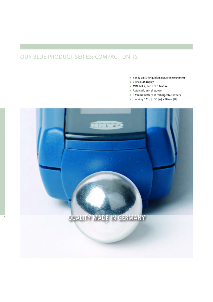 GANN Main Catalog Electronic Moisture Meters NO.: 20050 - Page 6