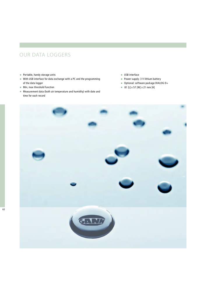 GANN Main Catalog Electronic Moisture Meters NO.: 20050 - Page 62