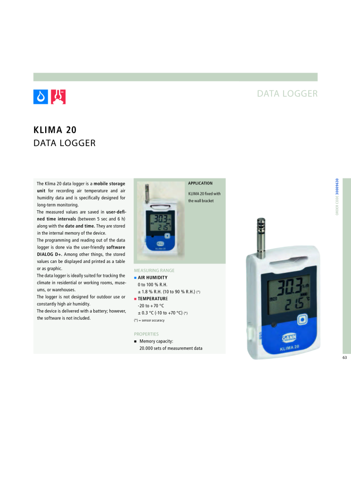 GANN Main Catalog Electronic Moisture Meters NO.: 20050 - Page 63