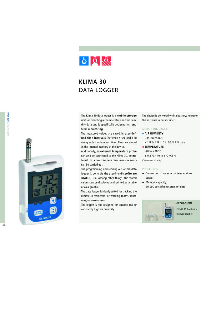 GANN Main Catalog Electronic Moisture Meters NO.: 20050 - Page 64