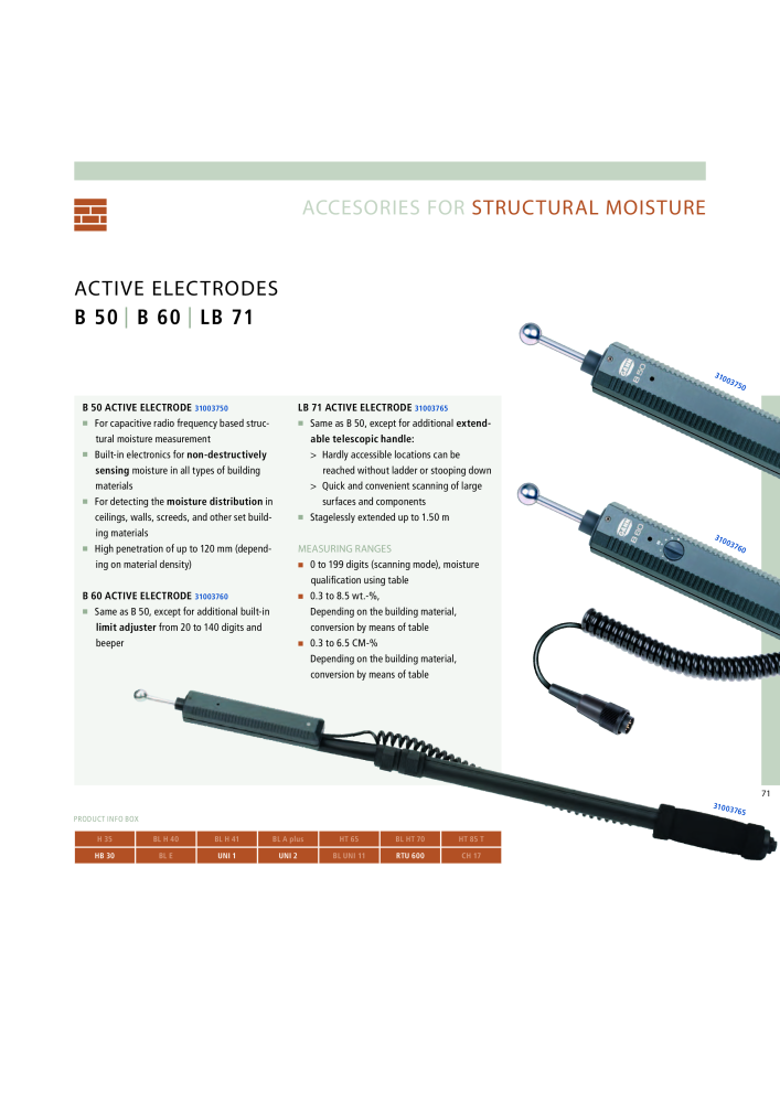 GANN Main Catalog Electronic Moisture Meters NO.: 20050 - Page 71