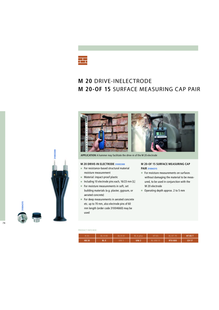 GANN Main Catalog Electronic Moisture Meters NO.: 20050 - Page 74