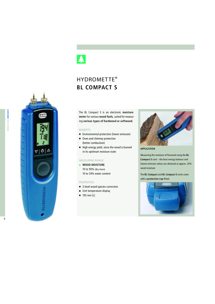 GANN Main Catalog Electronic Moisture Meters NO.: 20050 - Page 8