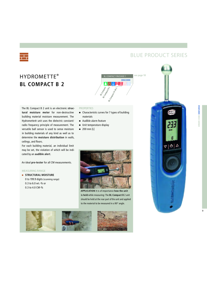 GANN Main Catalog Electronic Moisture Meters NO.: 20050 - Page 9