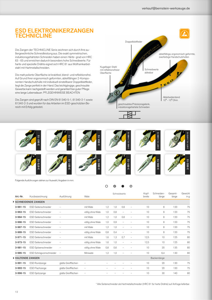 Bernstein Zangen Prospekt NR.: 20059 - Seite 12
