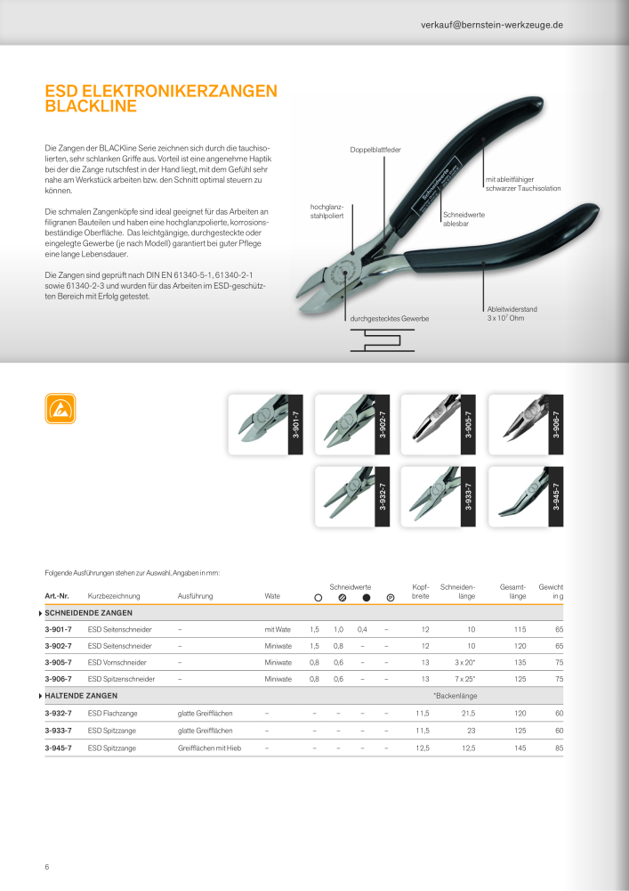 Bernstein Zangen Prospekt NO.: 20059 - Page 6