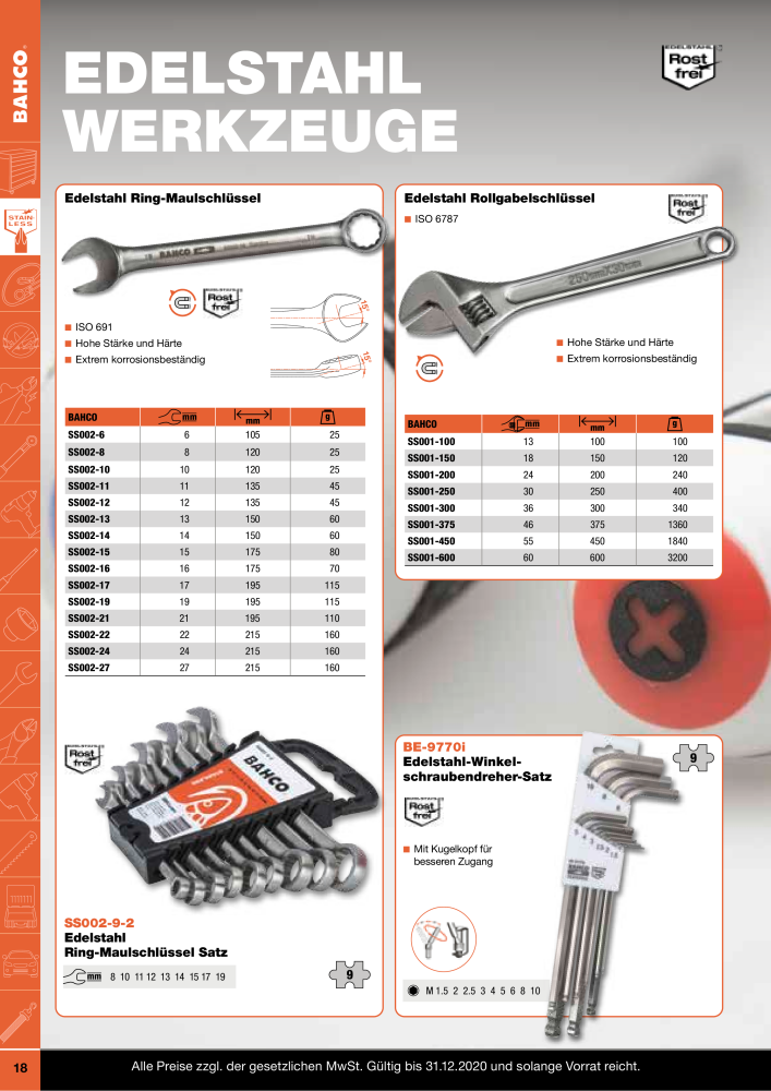 BAHCO Katalog Industrie NR.: 20062 - Seite 18