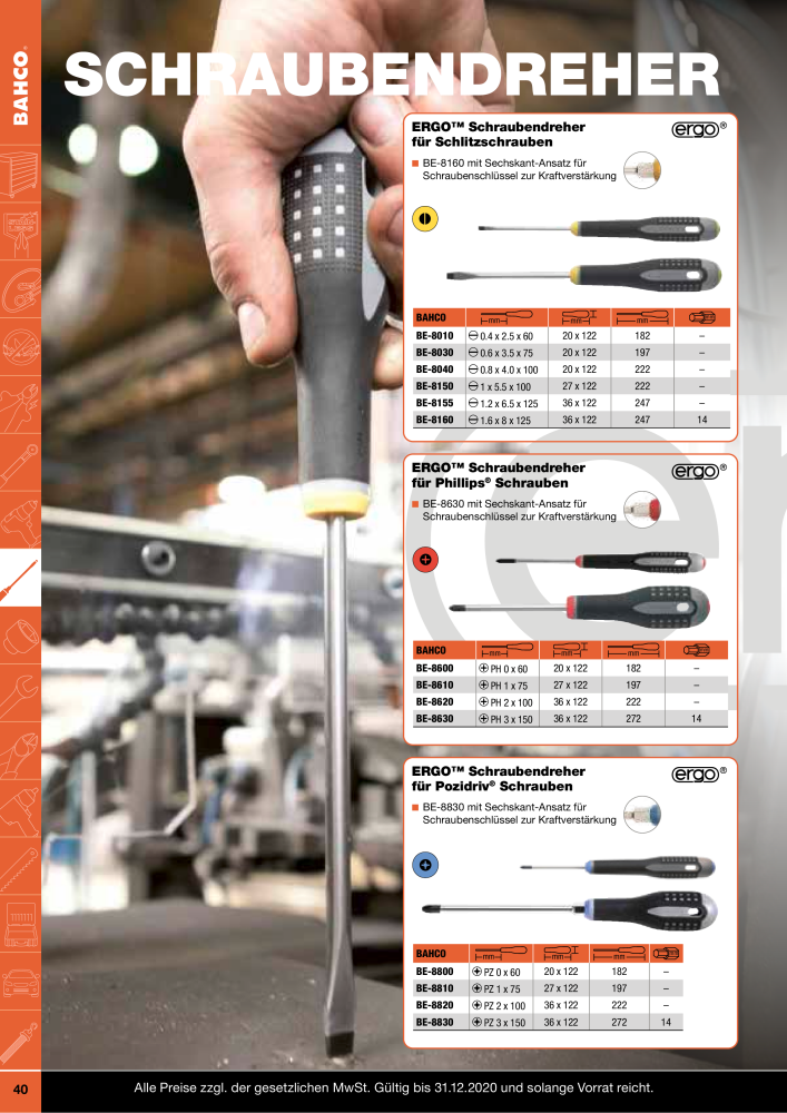 BAHCO Katalog Industrie NR.: 20062 - Seite 40