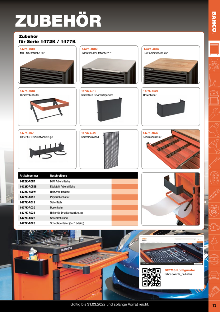 BAHCO Katalog Automotive NR.: 20063 - Seite 13