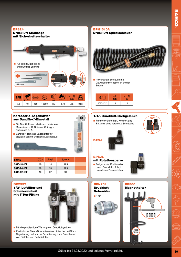 BAHCO Katalog Automotive NR.: 20063 - Seite 39