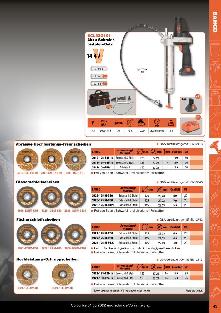 BAHCO Katalog Automotive NR.: 20063 - Seite 43