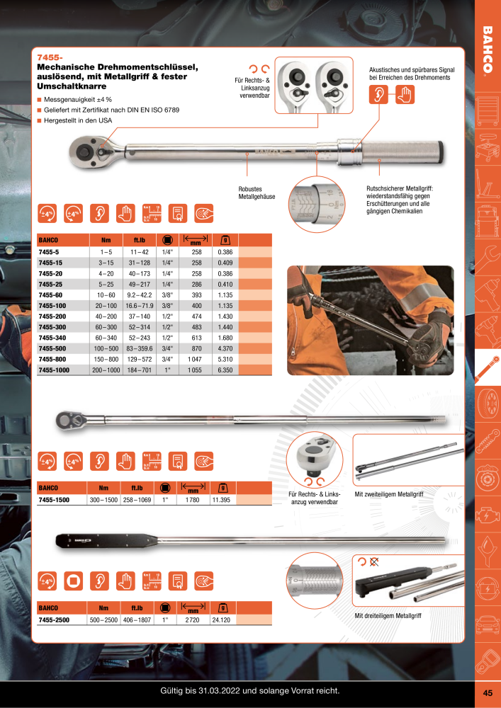 BAHCO Katalog Automotive NR.: 20063 - Seite 45