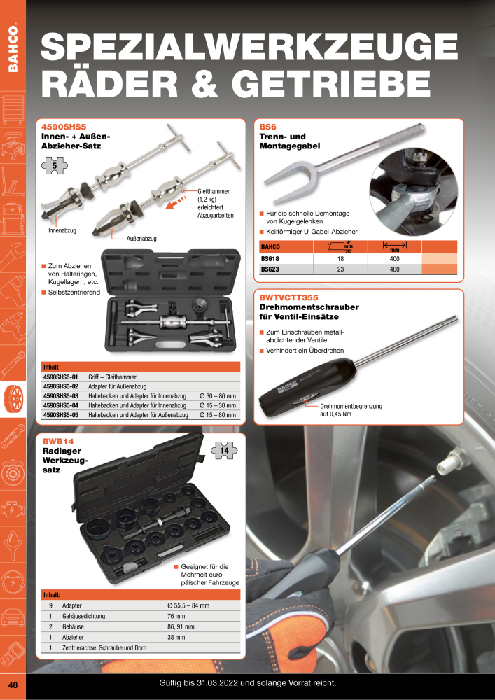 BAHCO Katalog Automotive NR.: 20063 - Seite 48