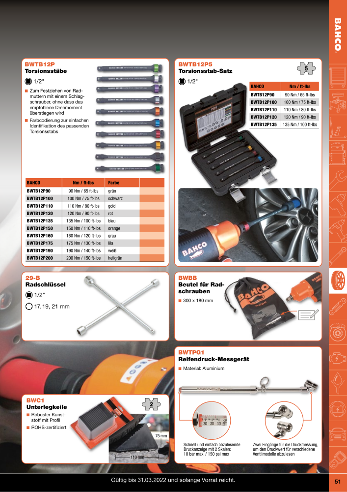 BAHCO Katalog Automotive NR.: 20063 - Seite 51