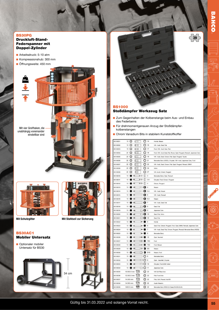 BAHCO Katalog Automotive NR.: 20063 - Seite 55