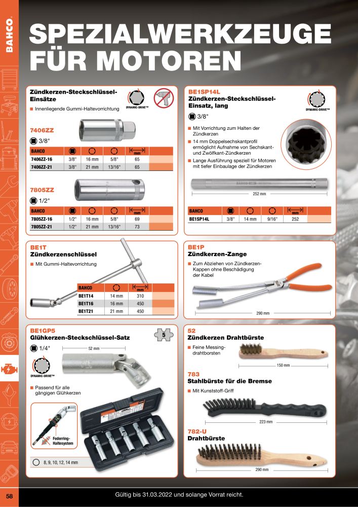 BAHCO Katalog Automotive NR.: 20063 - Side 58