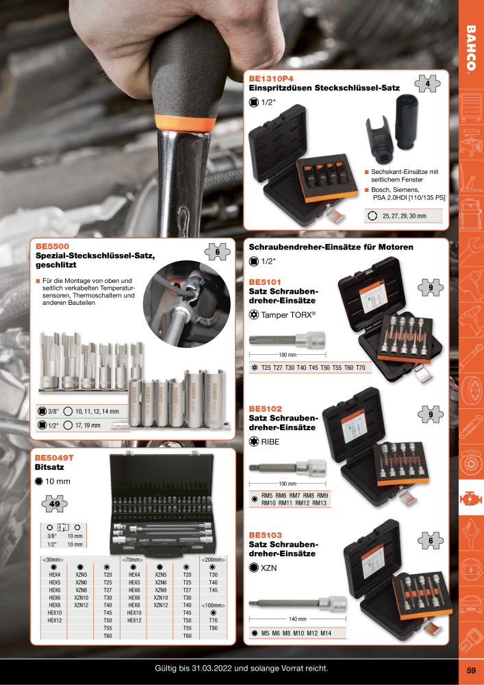 BAHCO Katalog Automotive NR.: 20063 - Seite 59