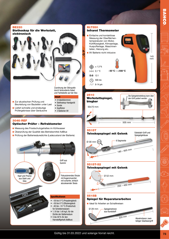 BAHCO Katalog Automotive NR.: 20063 - Seite 73