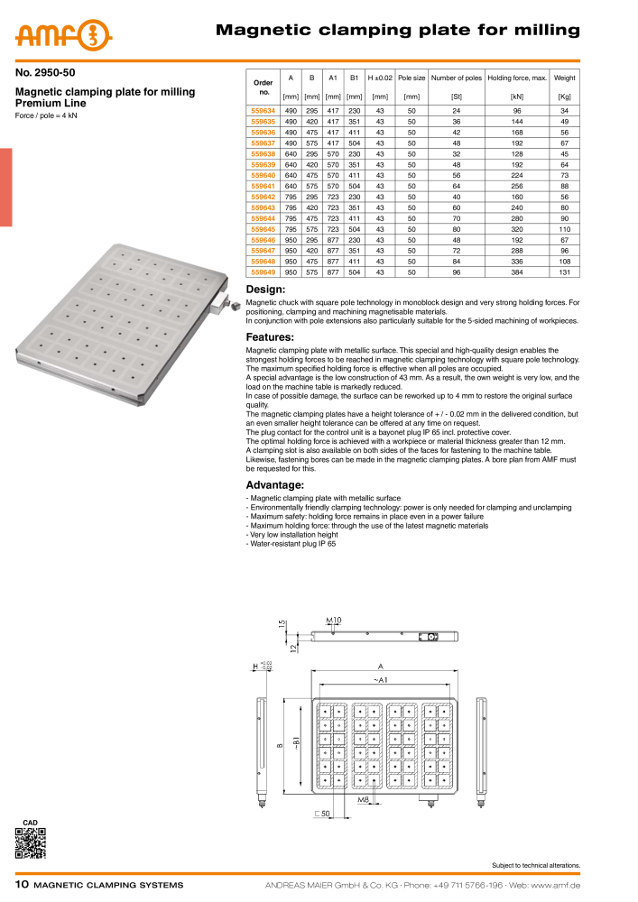 AMF Catalogue magnetic clamping systems n.: 2007 - Pagina 10