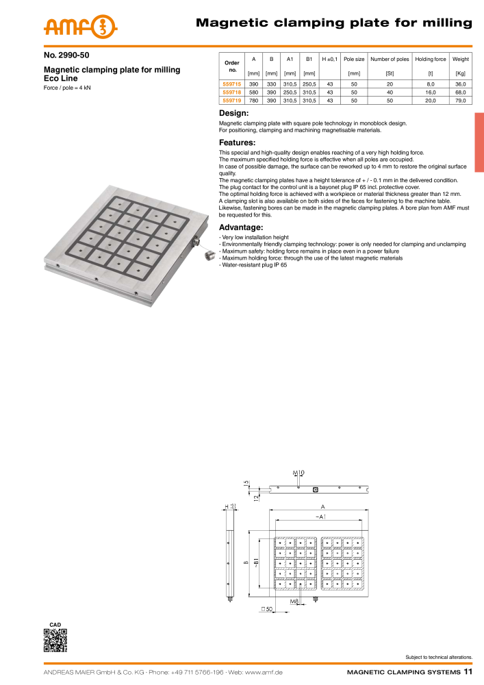 AMF Catalogue magnetic clamping systems NR.: 2007 - Seite 11