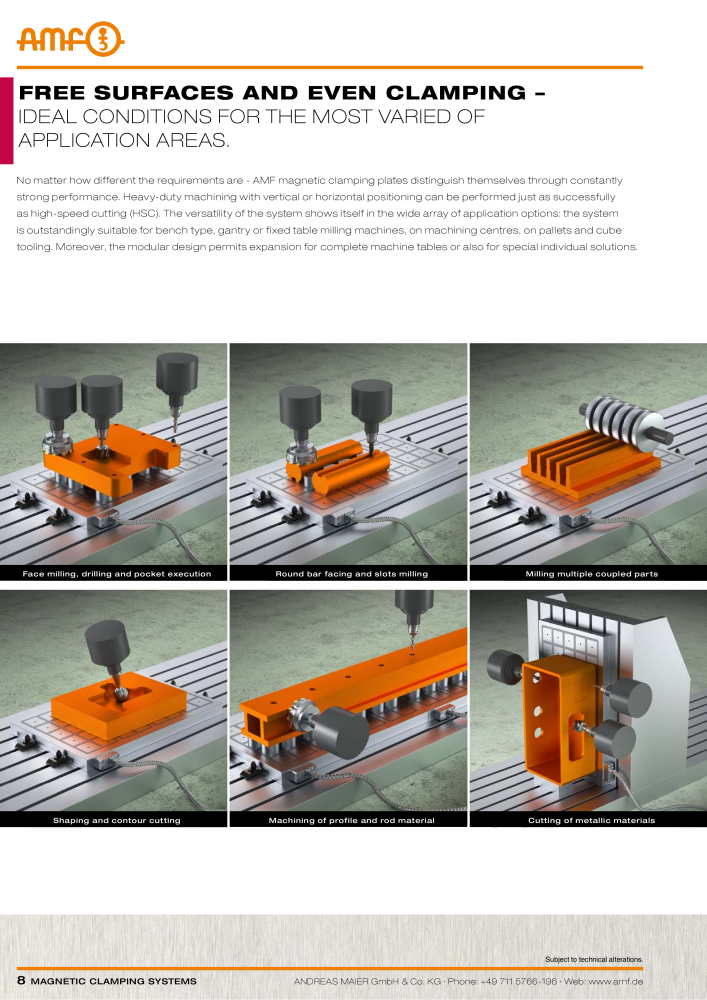 AMF Catalogue magnetic clamping systems NR.: 2007 - Seite 8