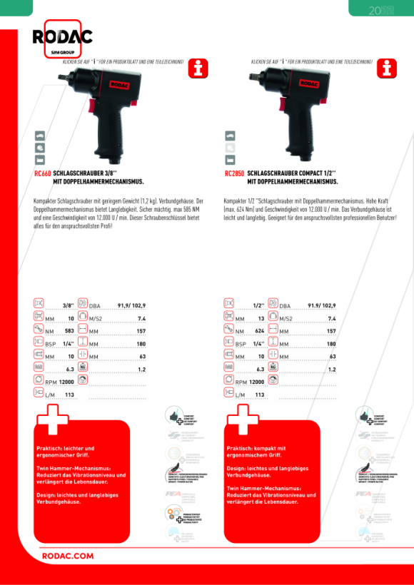 Rodac 1/2" Schlagschrauber RC2890