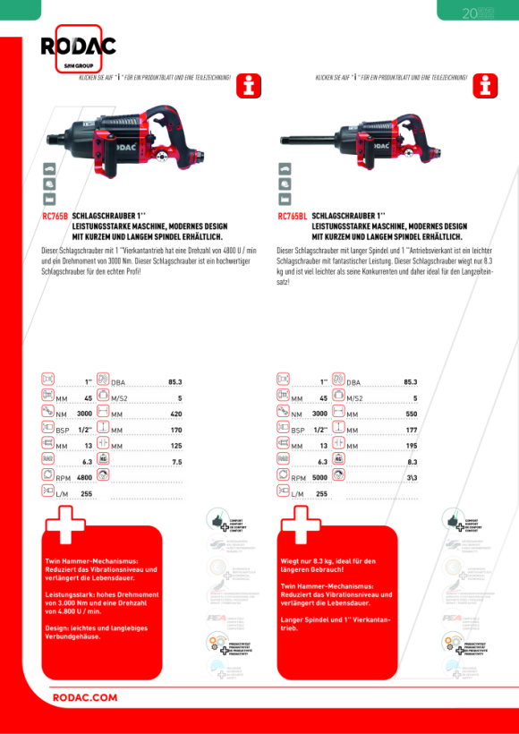 Rodac 1" Schlagschrauber 1007401A