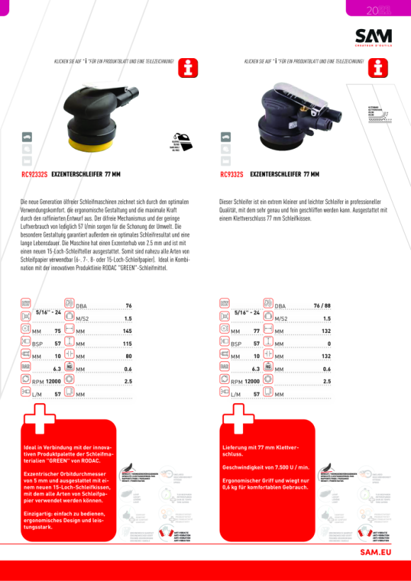 Rodac Mini-poliermaschine 75mm RC166