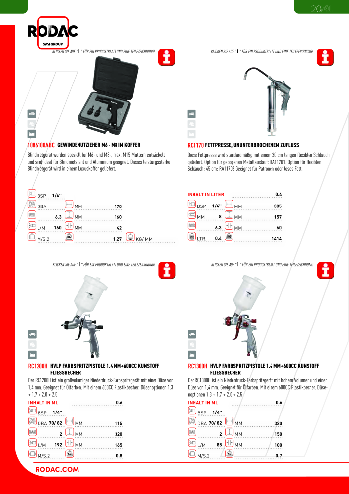 Rodac Gesamtkatalog Nb. : 20072 - Page 130