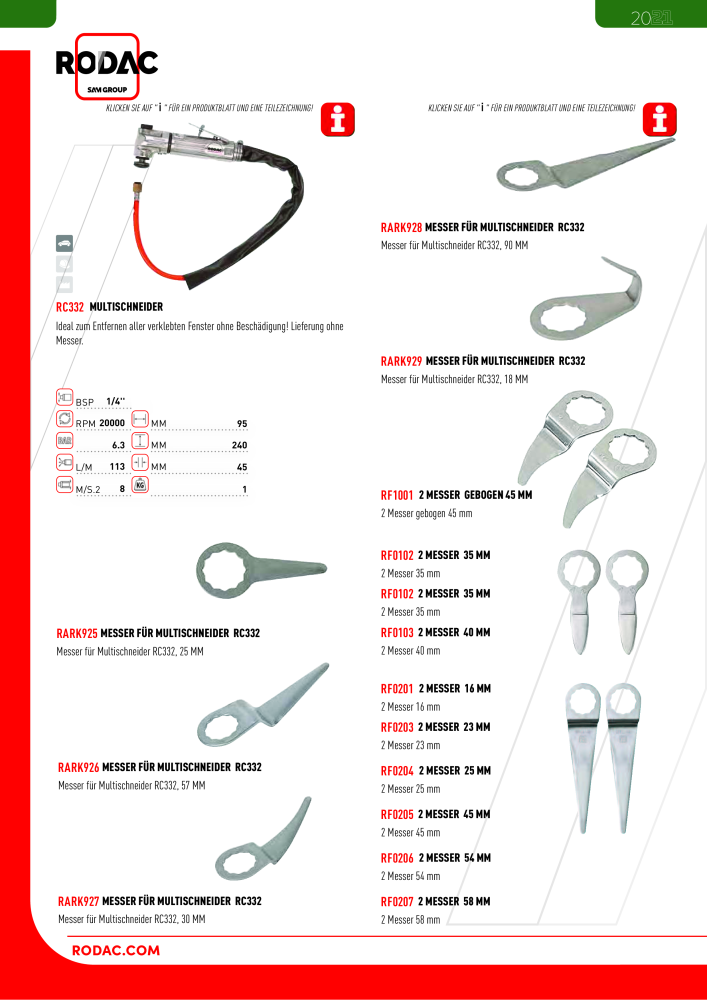 Rodac Gesamtkatalog Nb. : 20072 - Page 134