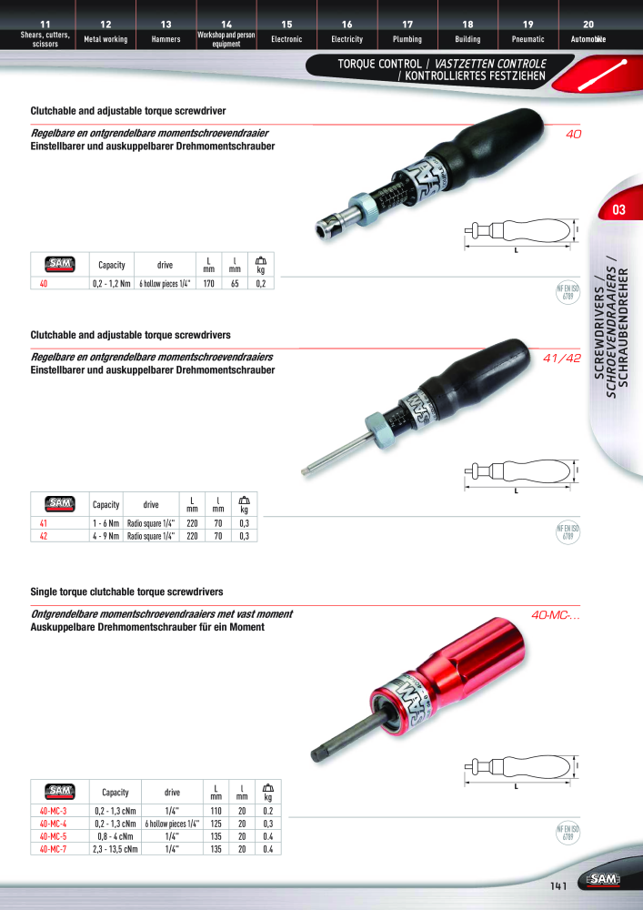 Rodac SAM Katalog Nb. : 20073 - Page 141