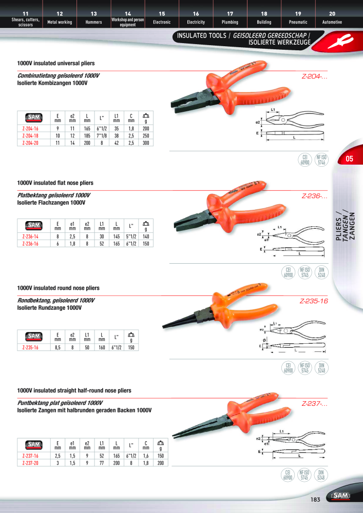 Rodac SAM Katalog Nb. : 20073 - Page 183