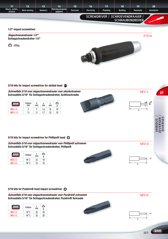 Rodac SAM Katalog Nb. : 20073 - Page 227