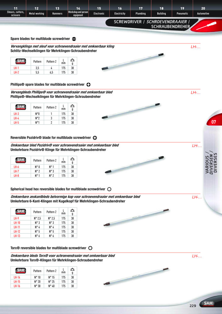 Rodac SAM Katalog Nb. : 20073 - Page 229