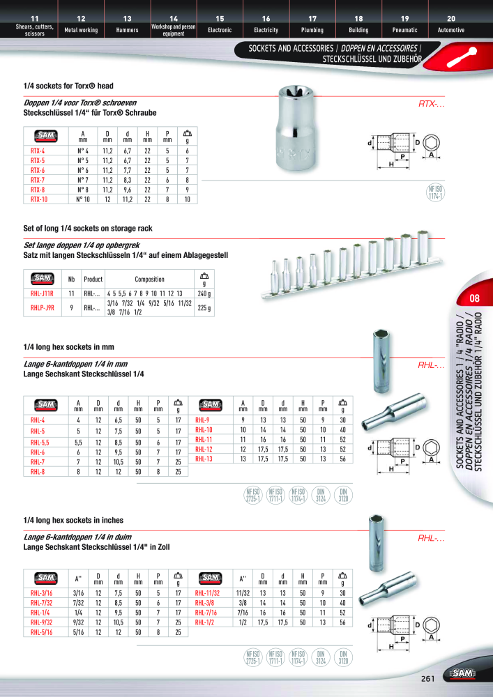 Rodac SAM Katalog Nb. : 20073 - Page 261