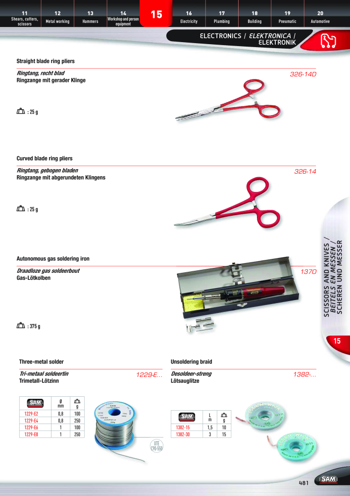 Rodac SAM Katalog Nb. : 20073 - Page 481