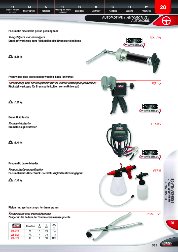 Rodac SAM Katalog Nb. : 20073 - Page 585