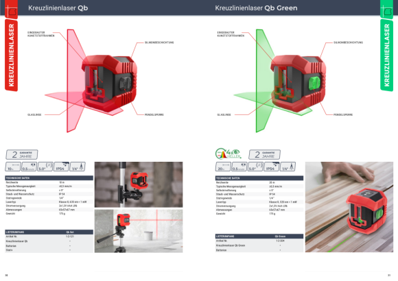 Condtrol Robuste und genaue Linienlaser QB Green 1-2-304