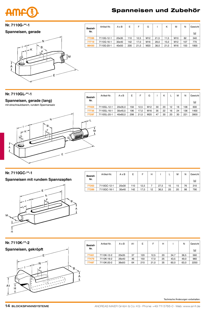 AMF Katalog Blockspannsysteme NR.: 2008 - Strona 14