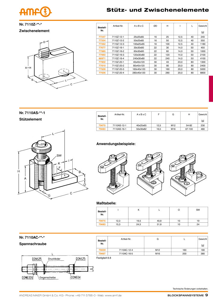 AMF Katalog Blockspannsysteme NEJ.: 2008 - Sida 9