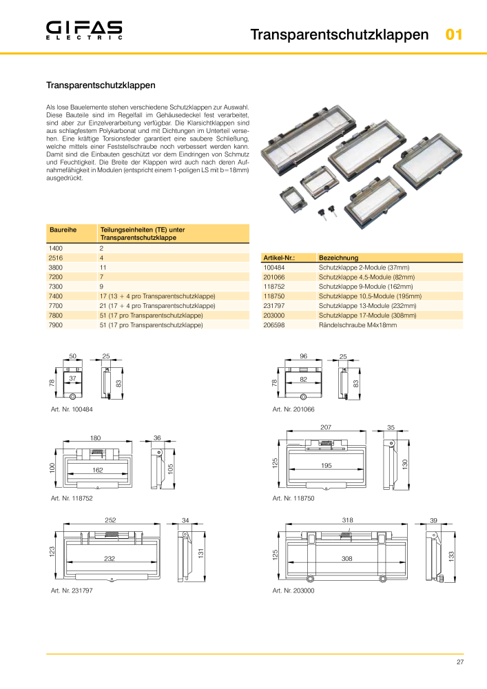 GIFAS ELECTRIC Hauptkatalog NR.: 20088 - Seite 27