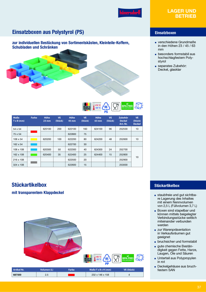 Hünersdorff Gesamtkatalog NR.: 20101 - Side 37