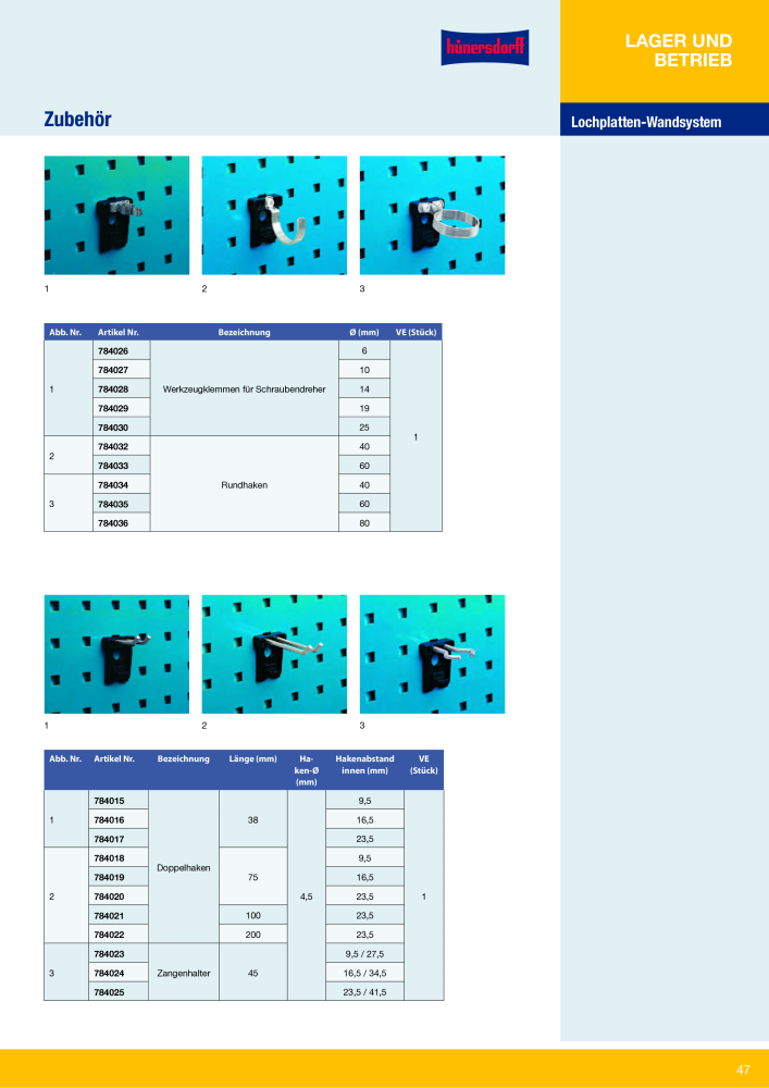 Hünersdorff Gesamtkatalog NR.: 20101 - Seite 47