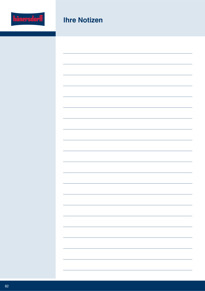 Hünersdorff Gesamtkatalog NR.: 20101 - Side 82