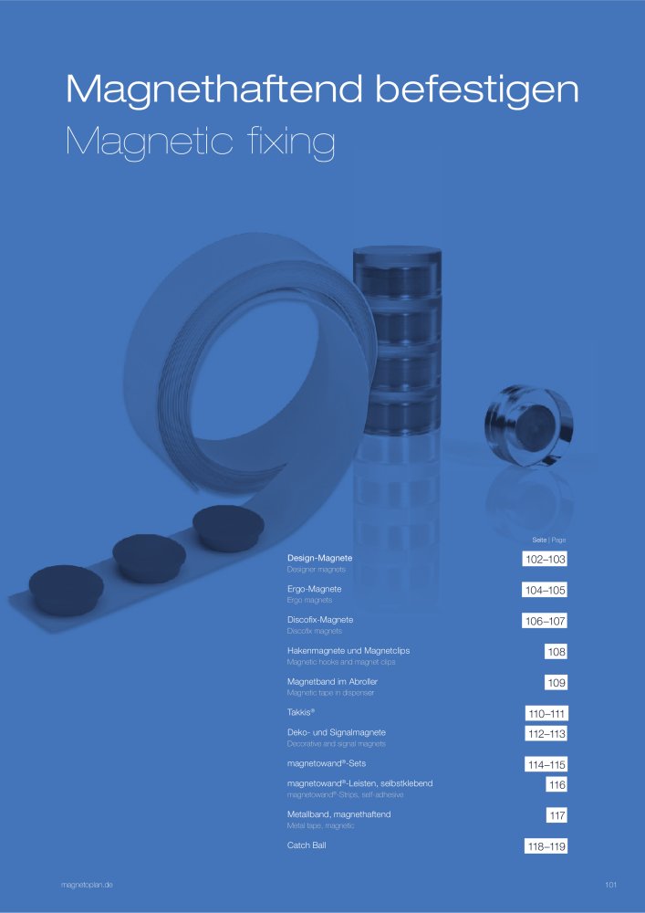 Holtz Magnetoplan Hauptkatalog NR.: 20102 - Pagina 103